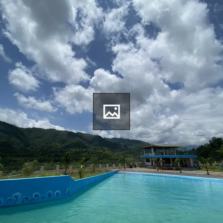 Blue Pool with Mountain View