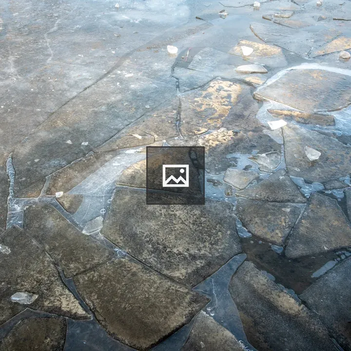 Ice on a Frozen Lake