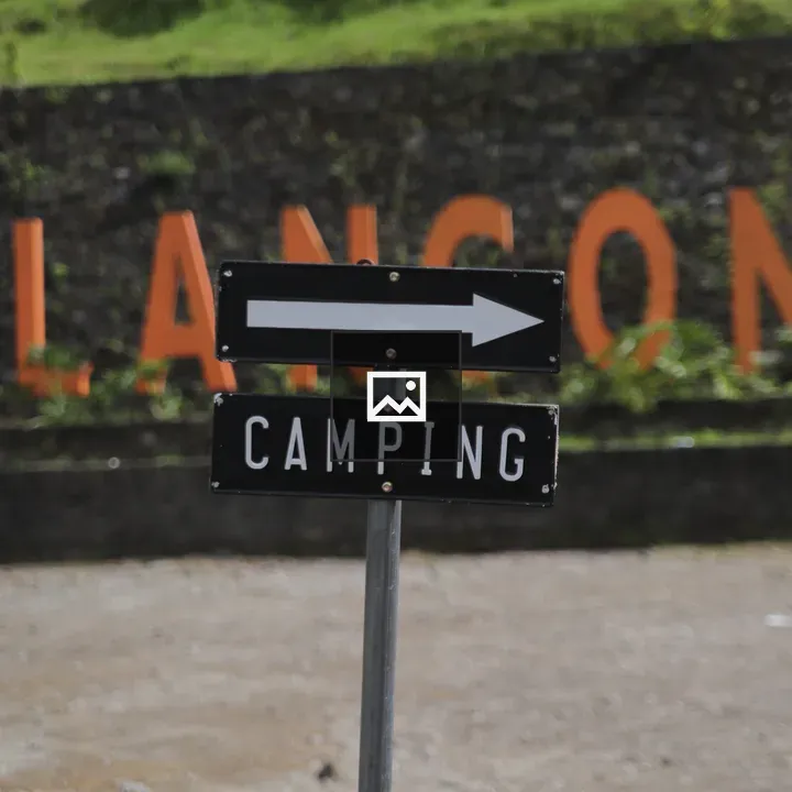 Camping sign