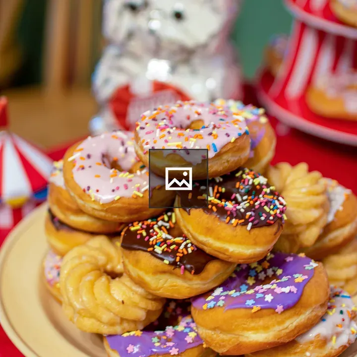 Donuts on Plate