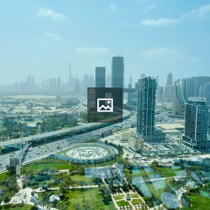 Aerial Cityscape with Skyscrapers