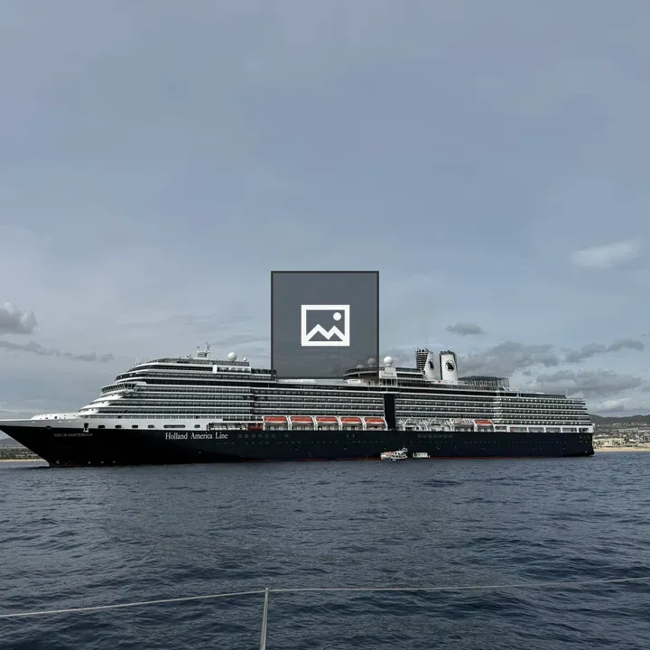 Cruise ship on calm sea