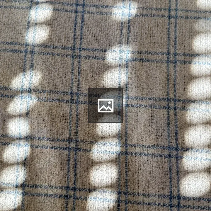 Textured Fabric with Plaid Pattern