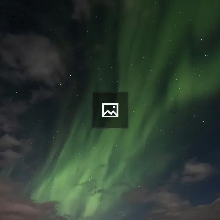 Northern lights sky