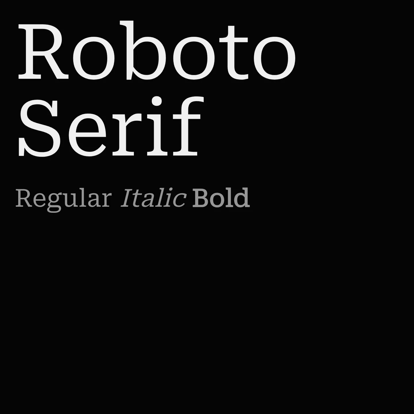 Roboto Serif