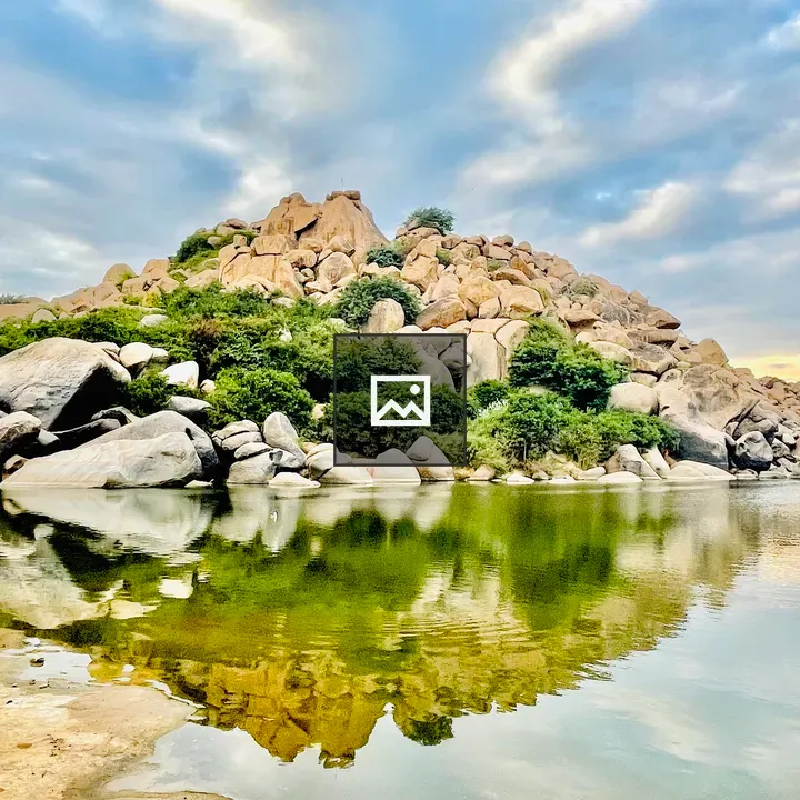 Evening at Tungabhadra river