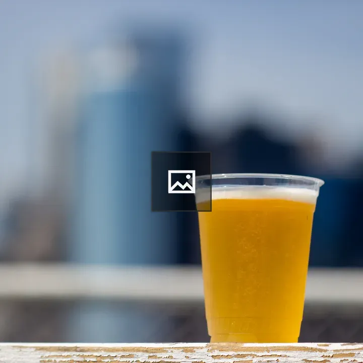 Beer Glass on Weathered Board