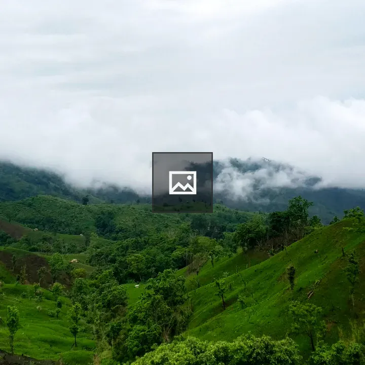 Lush Green Hills with Clouds