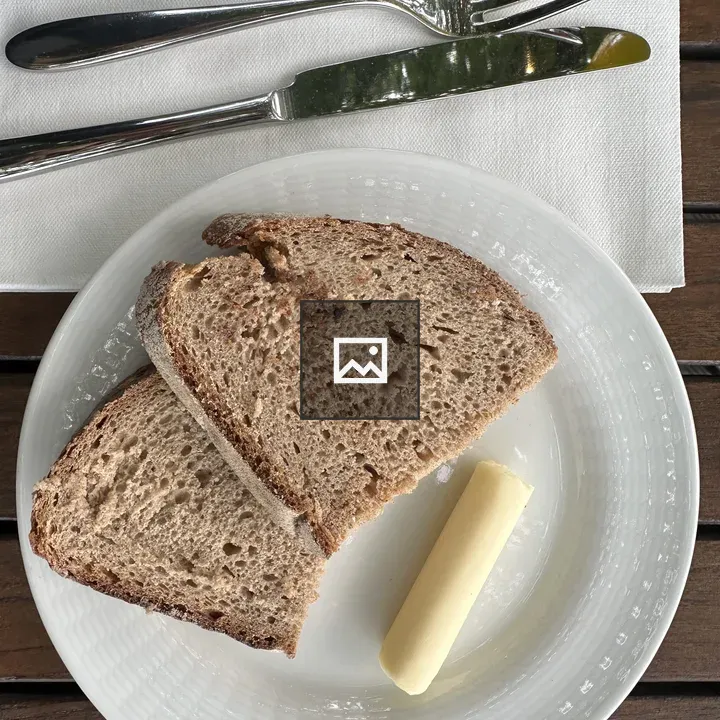 Bread and Butter on Plate