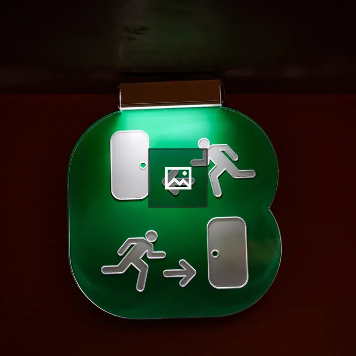 Illuminated Emergency Exit Sign