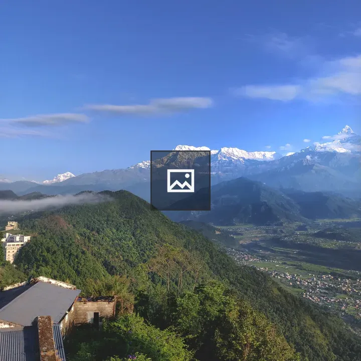 Himalayan Peaks Near Pokhara