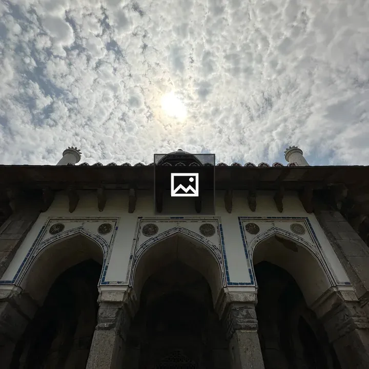 Isa Khan's Mosque View from Ground