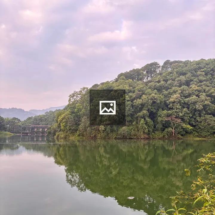 Serene Fewa Lakeside Landscape