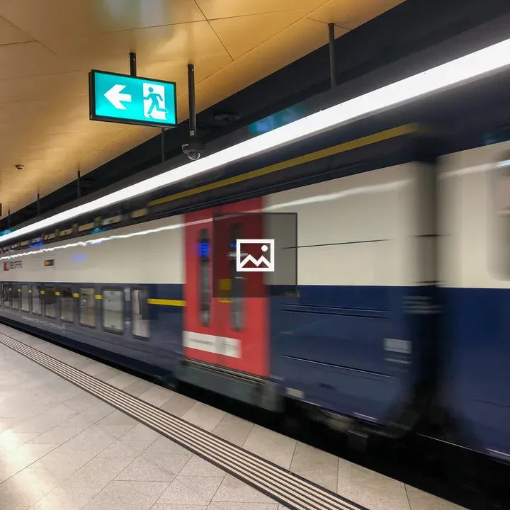 Train at Zurich Main Station