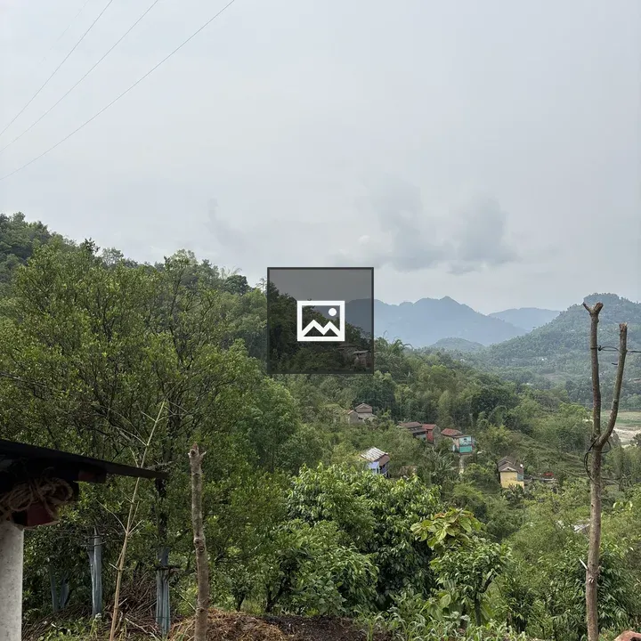 Rural landscape with hills and distant mountains