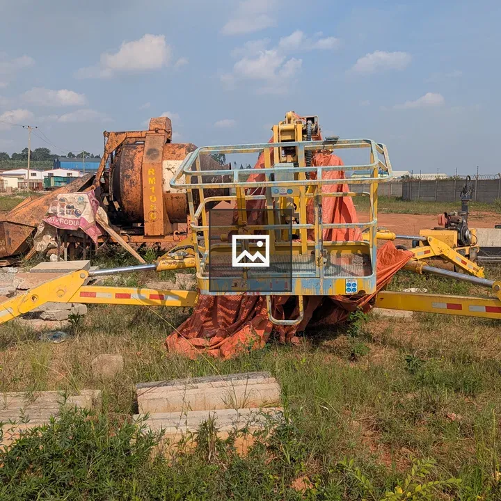 Construction Site with Heavy Machinery