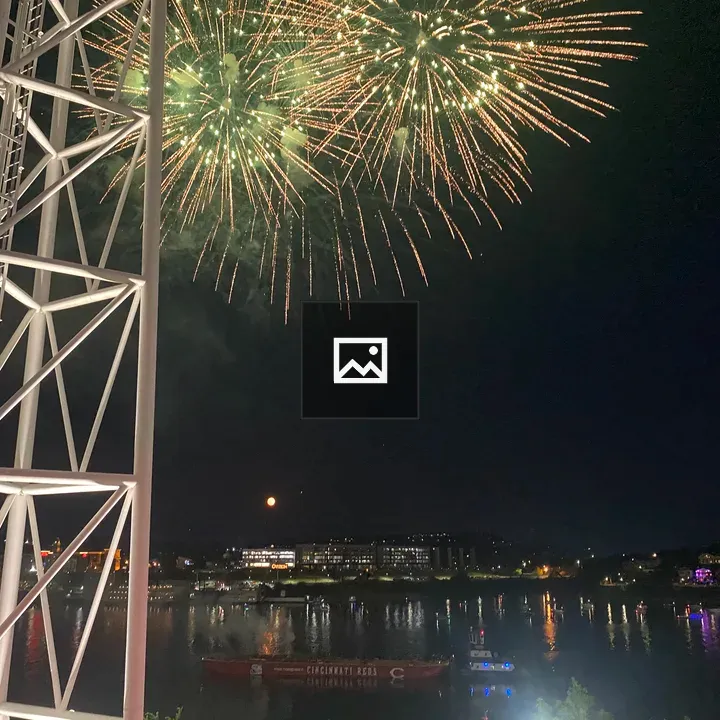 Fireworks over the Ohio River