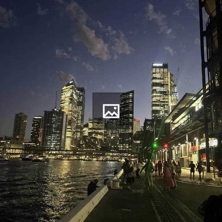 Nighttime Cityscape Reflections
