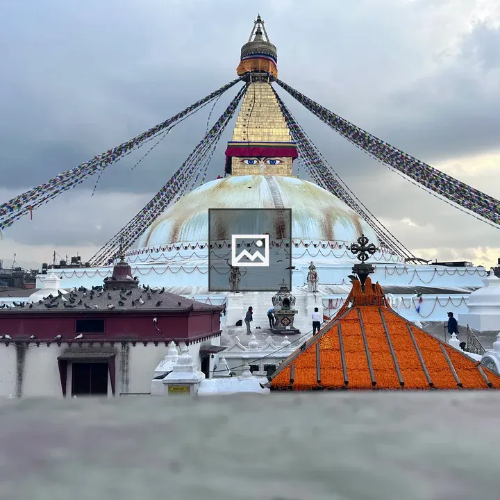 Boudha Stupa, Kathmandu view
