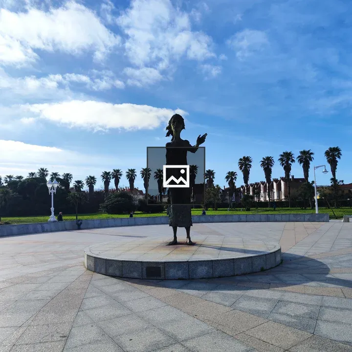 Statue Silhouette in Asturias