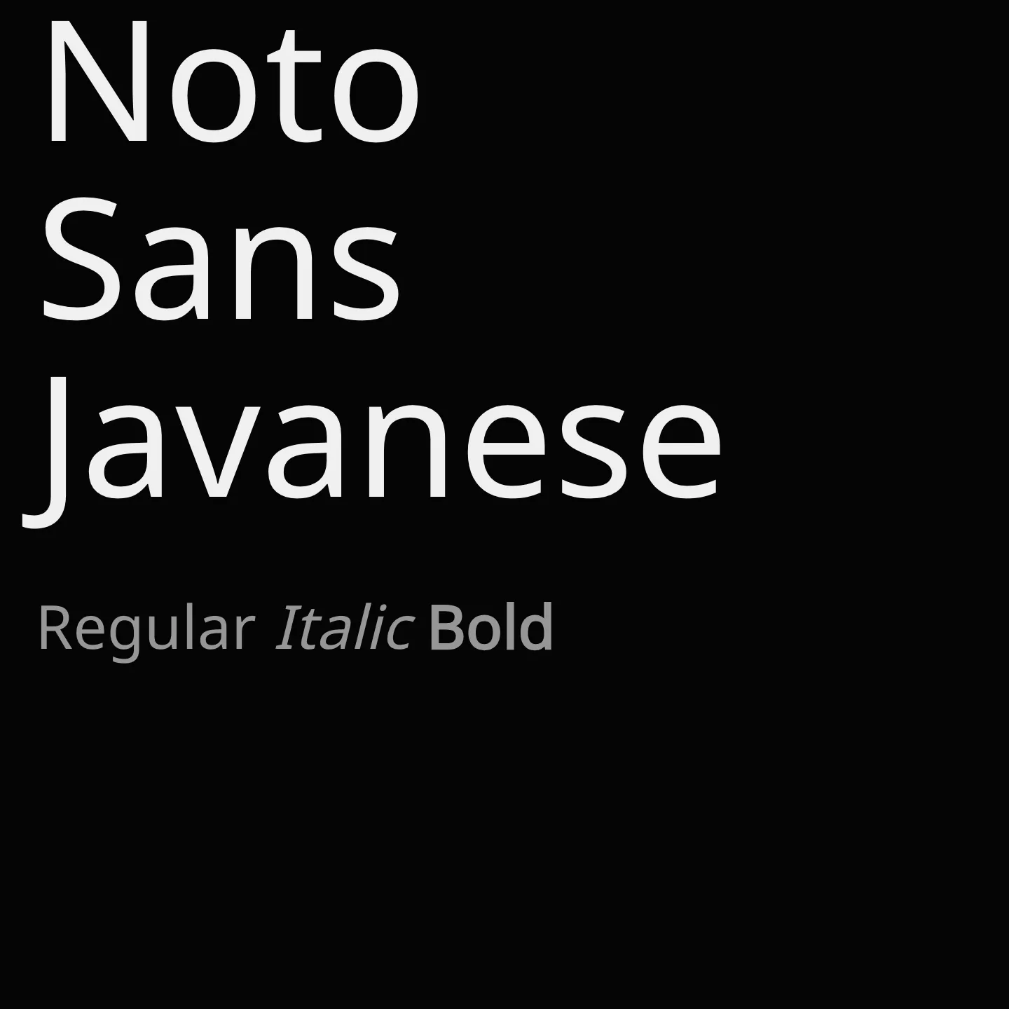 Noto Sans Javanese