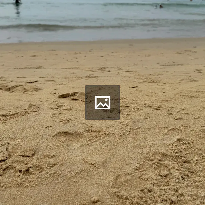 Footprints on Sandy Shore