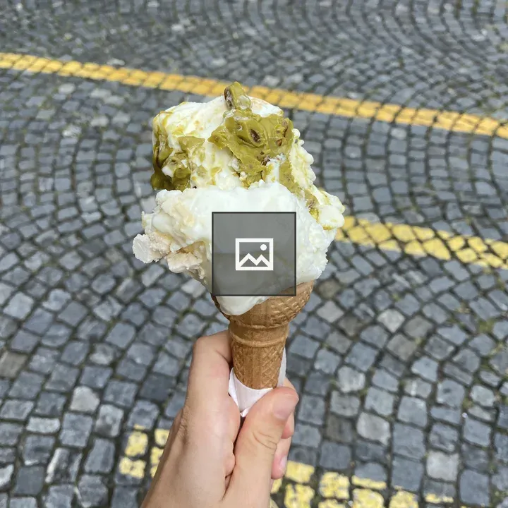 Ricotta Pistachio Gelato Cone