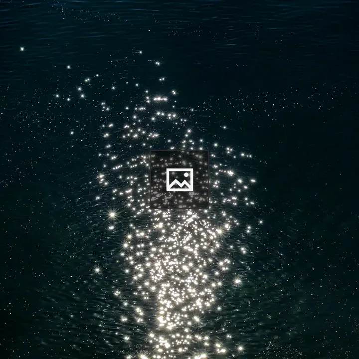 Lake surface under the sun