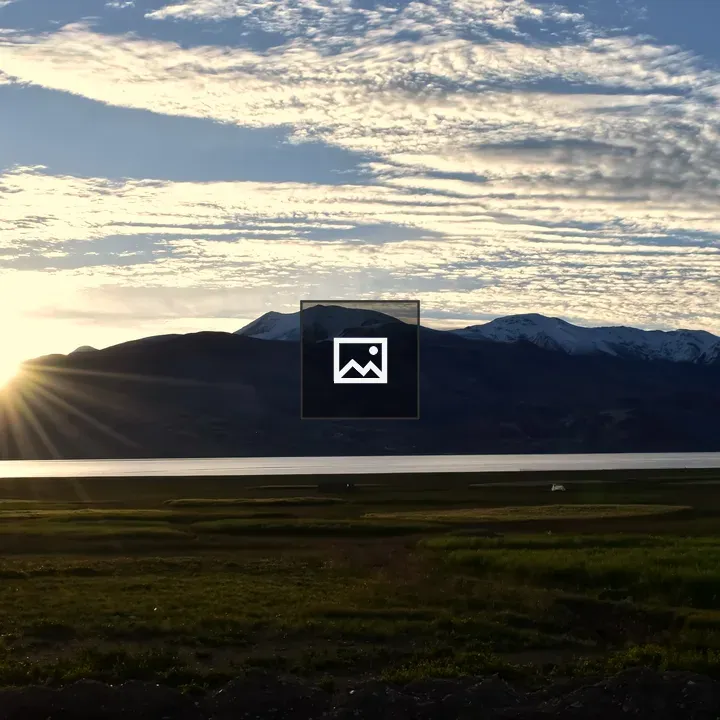 Sunrise over a mountain
