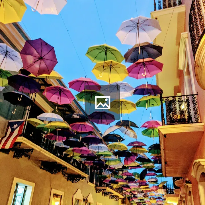 Umbrellas in Calle de la Fortaleza