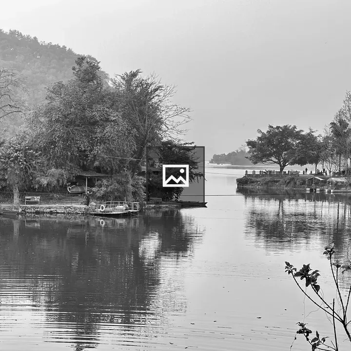 Lake scene in Pokhara