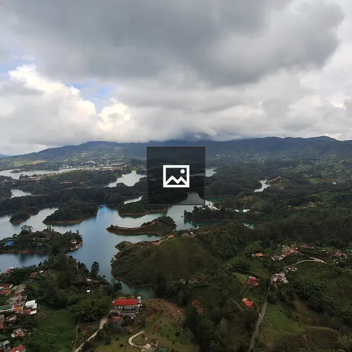 Aerial Guatapé Reservoir View