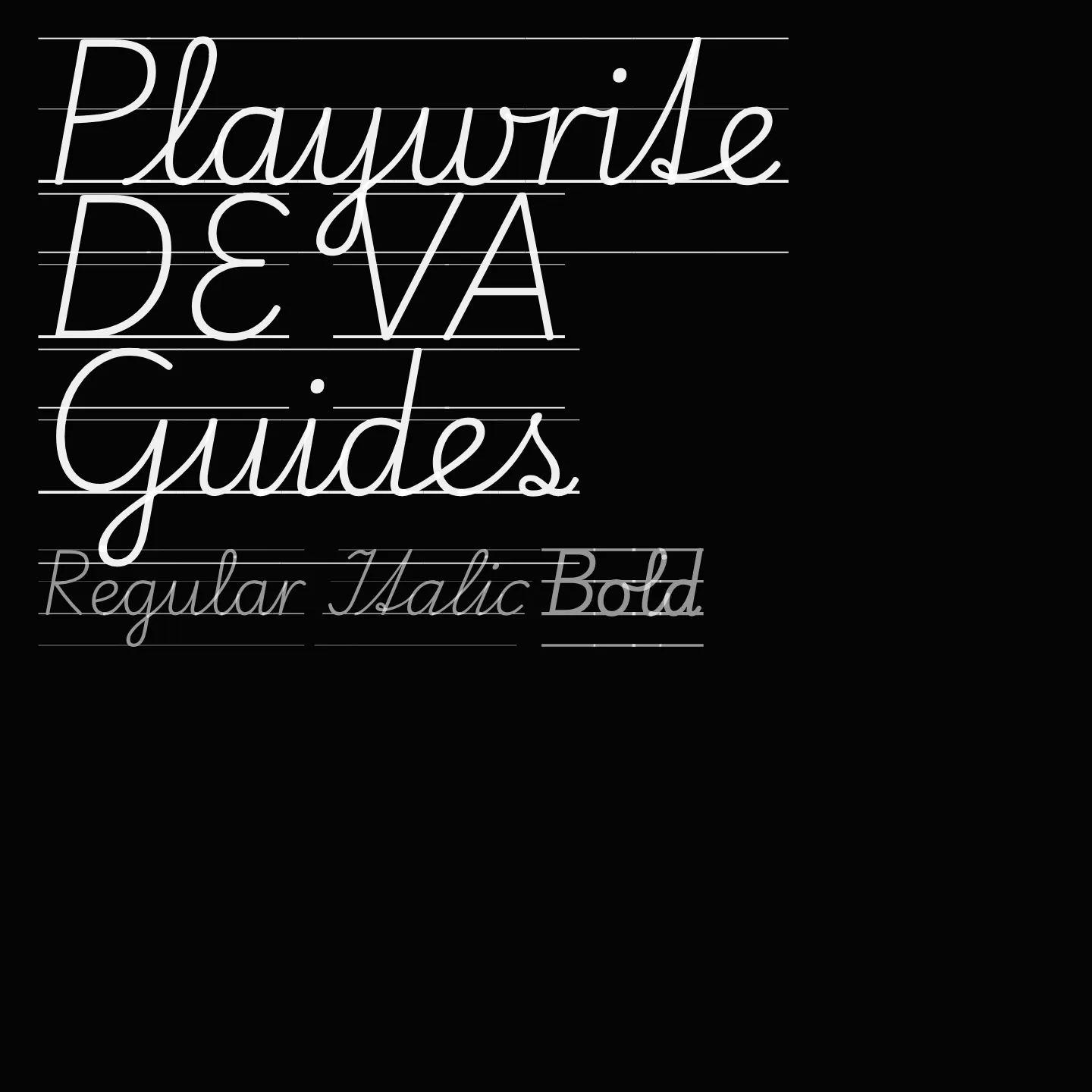 Playwrite DE VA Guides