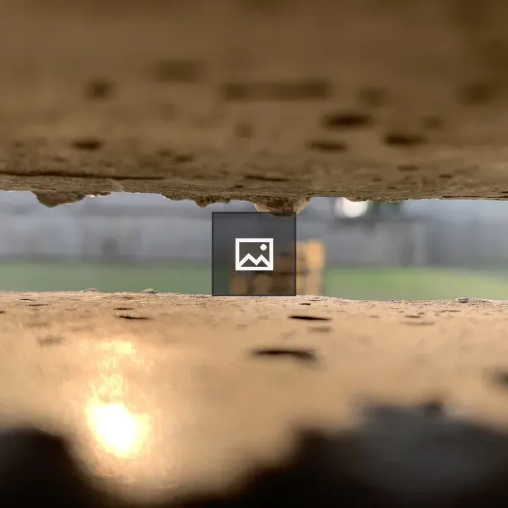 Berlin Wall Gap Close-Up