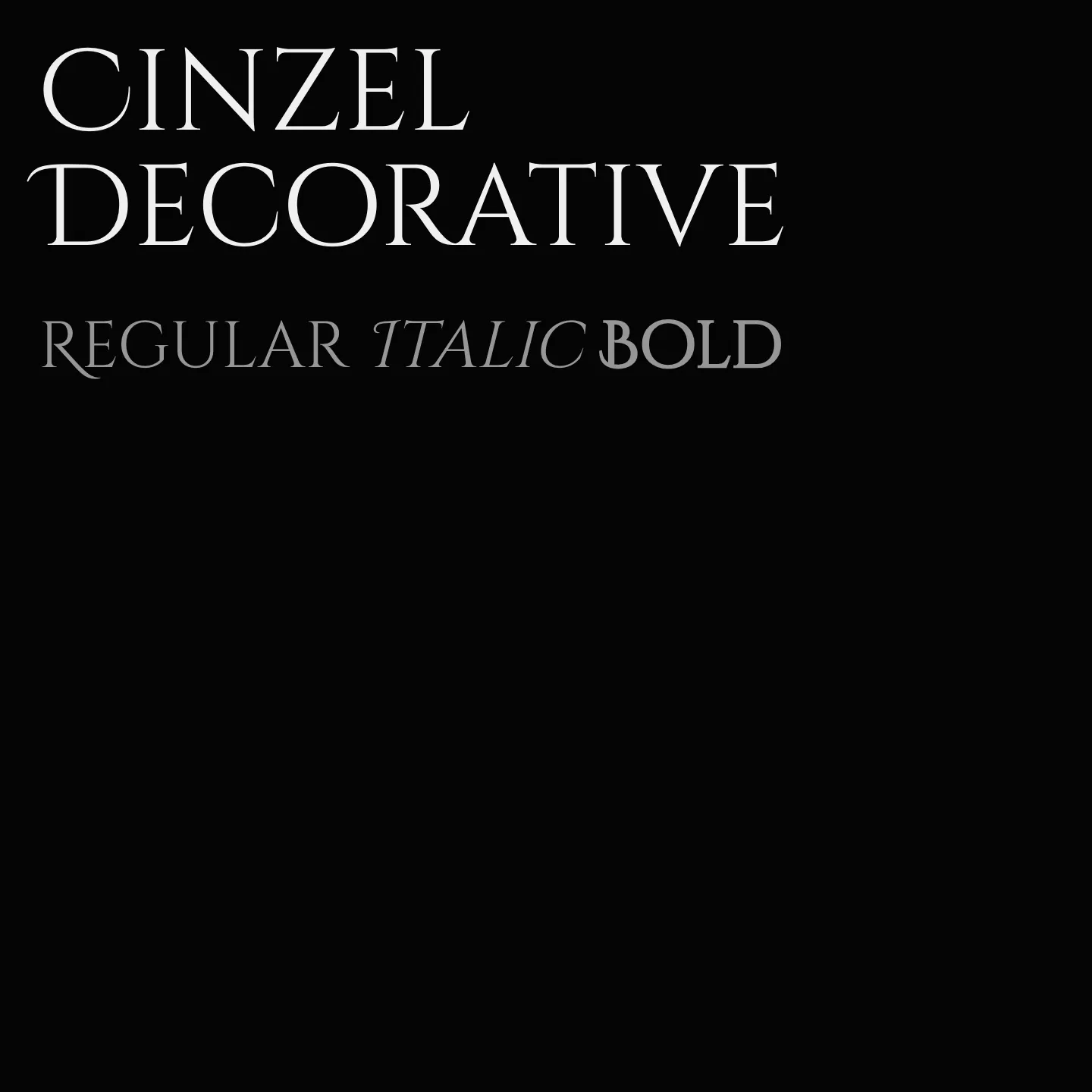 Cinzel Decorative