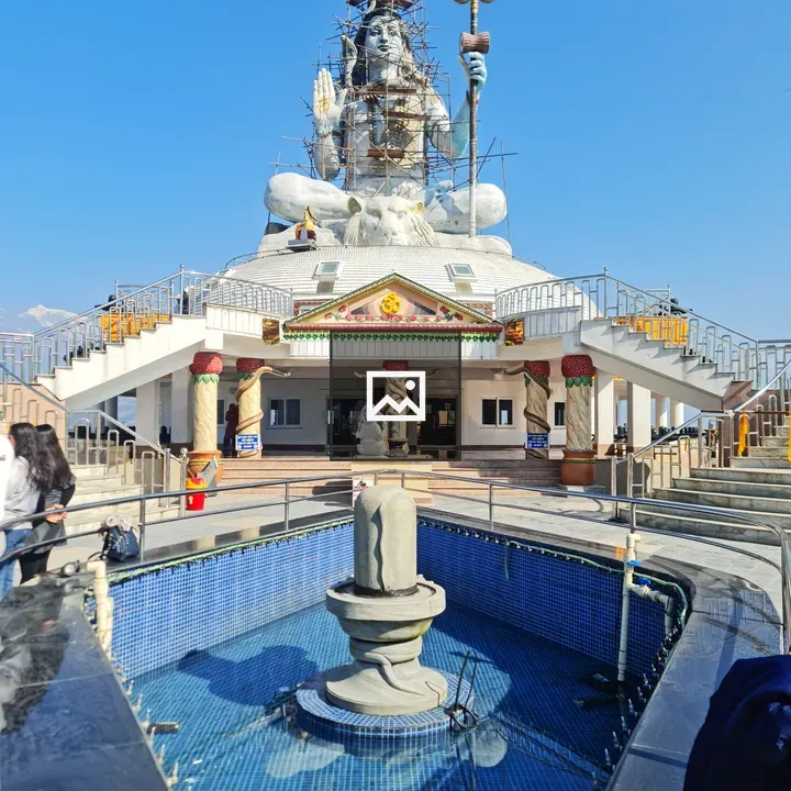 Statue of Lord Shiva under construction