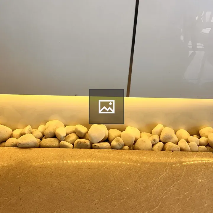 Row of Smooth White Pebbles