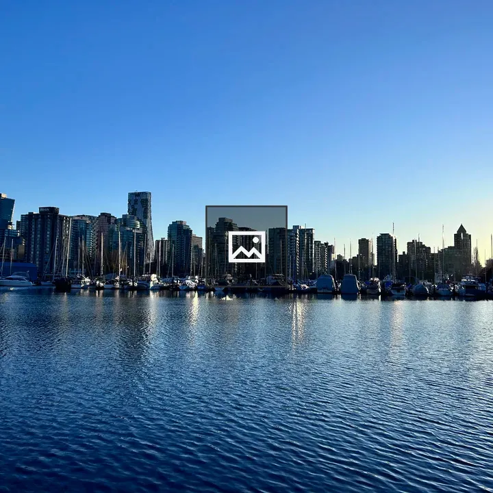 Canadian seaside city skyline
