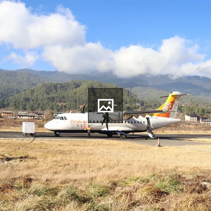 Bhutan Domestic Airport Scene