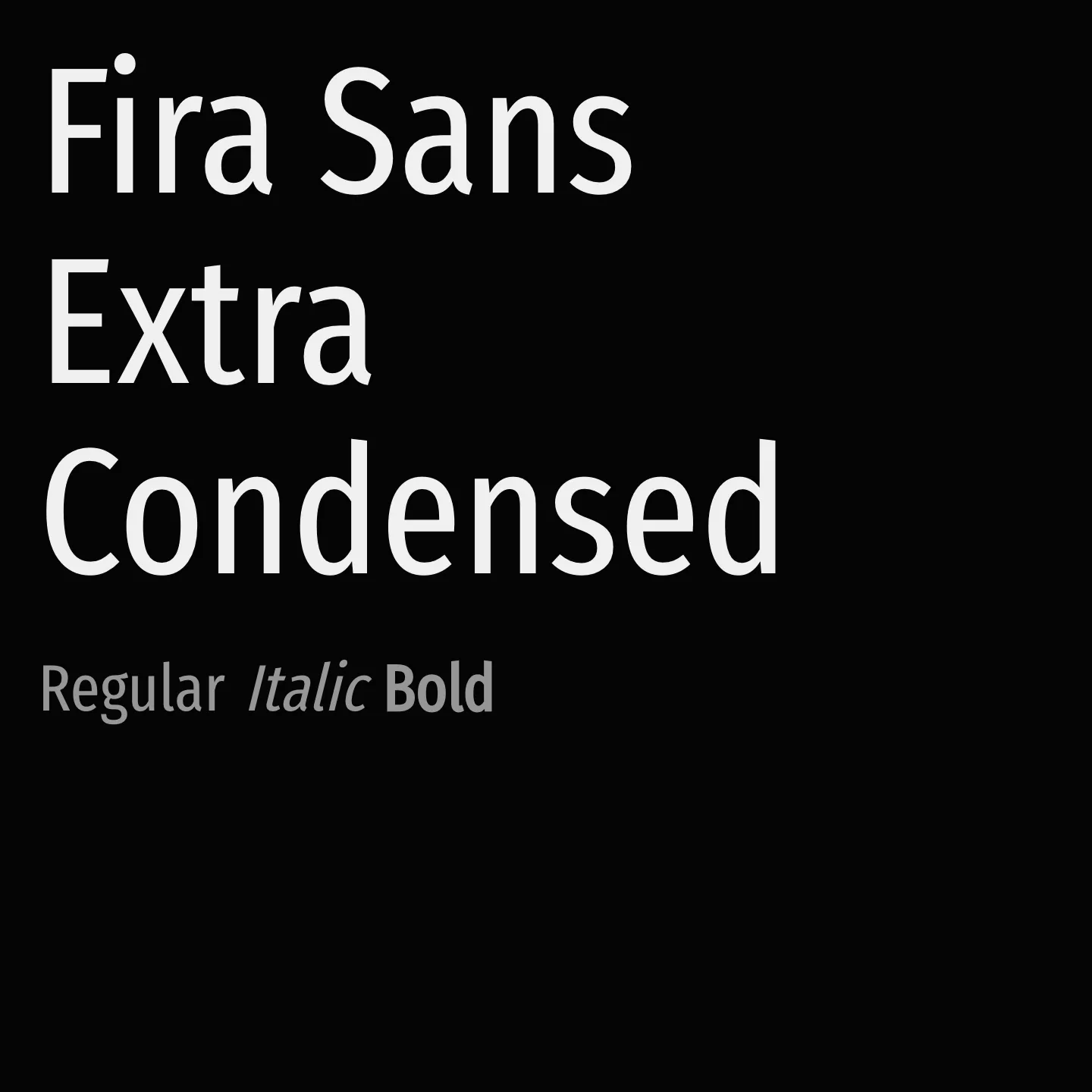 Fira Sans Extra Condensed