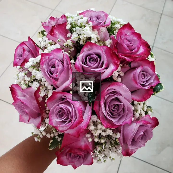 Bridal bouquet top close-up