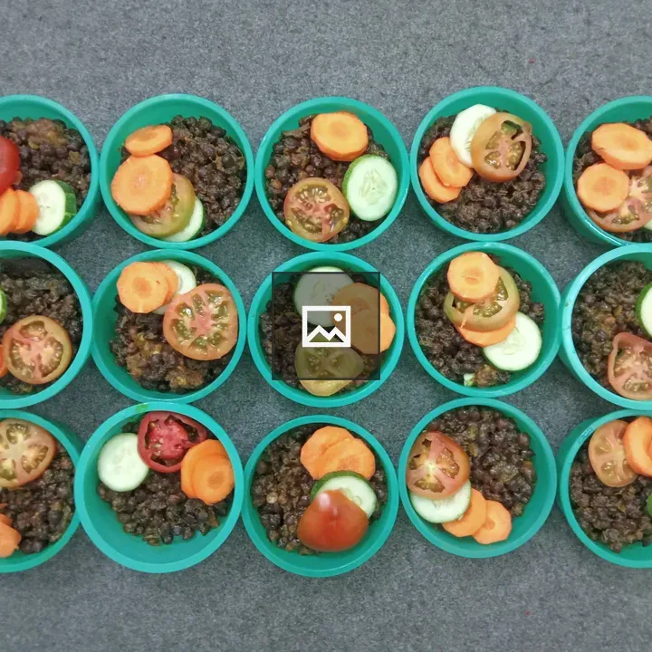 Cooked Chickpeas in Bowls