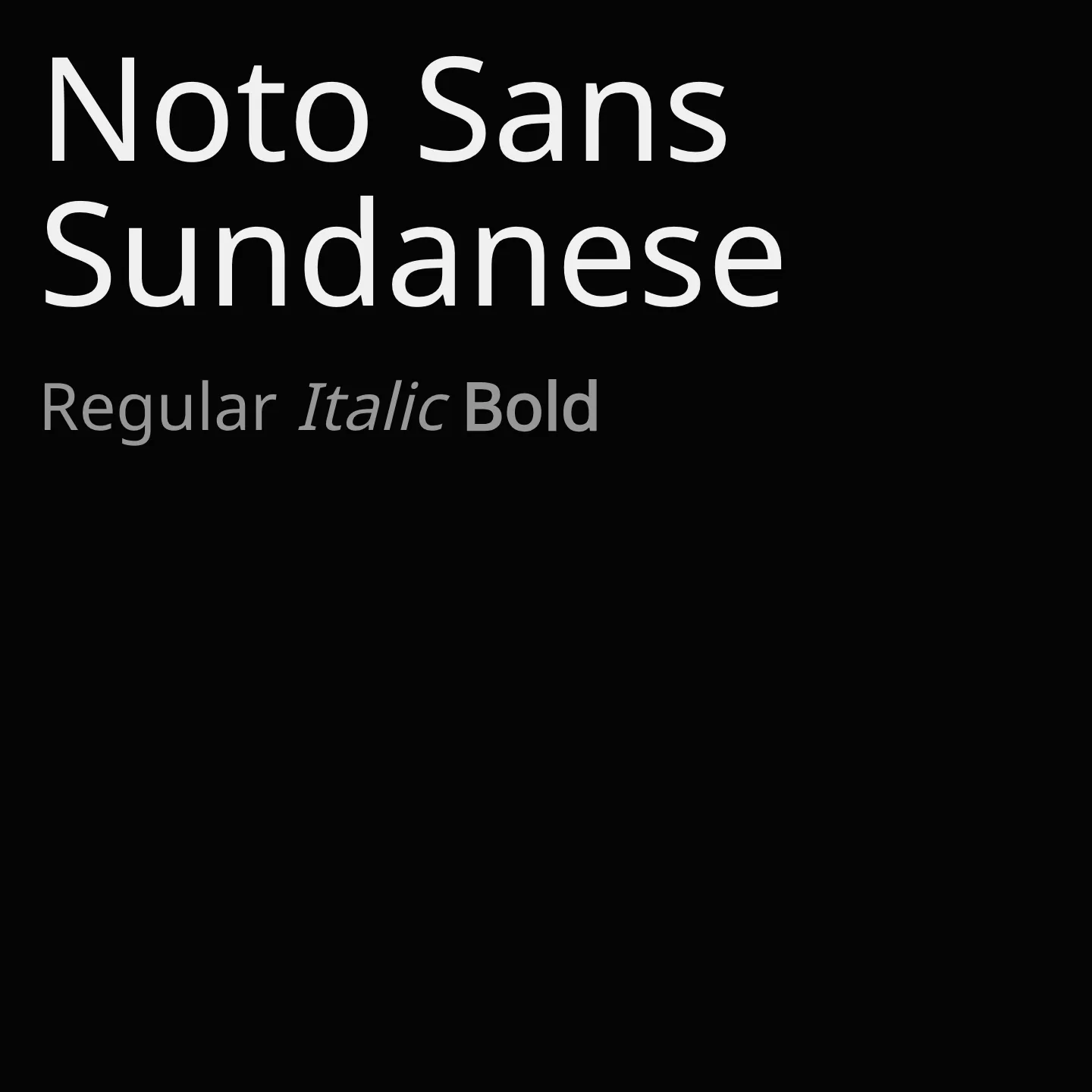 Noto Sans Sundanese