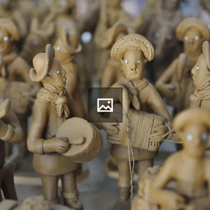 Traditional clay handicraft in Caruaru