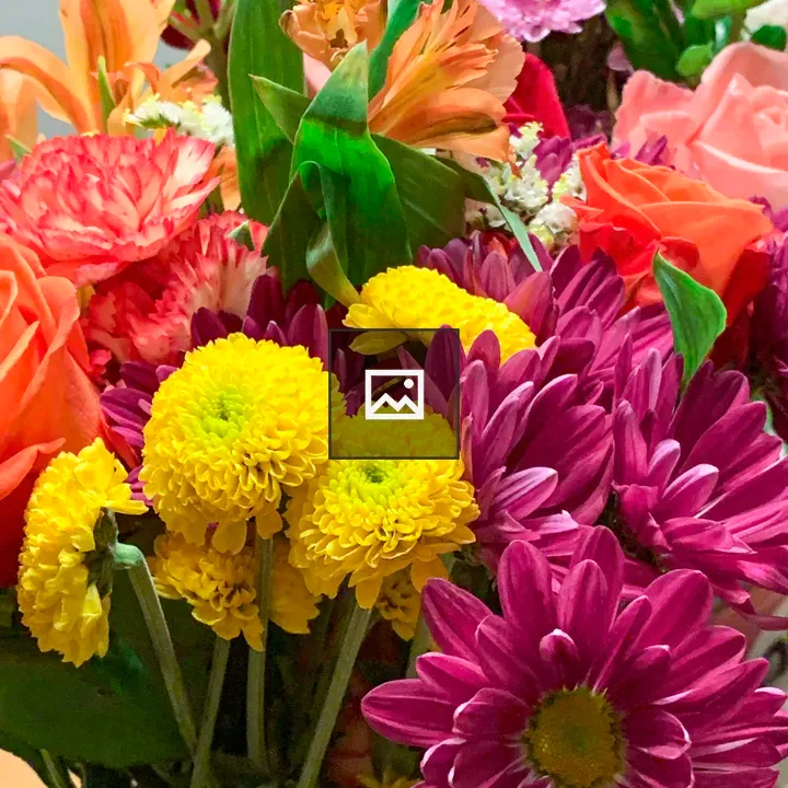 Bouquets of spring flowers