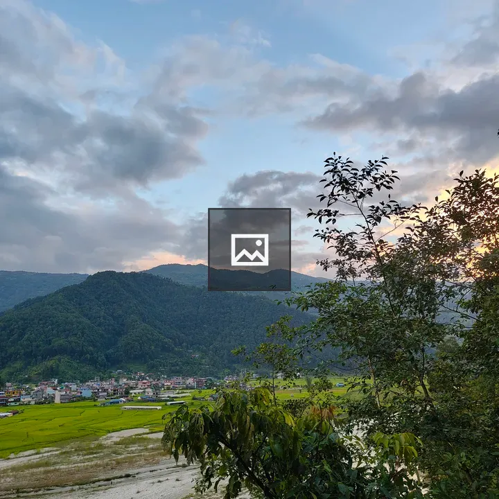 Valley View with Mountains