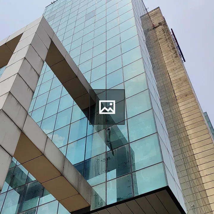 Glass Building from Low Angle