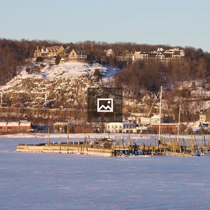Iced Peekskill Bay Docks