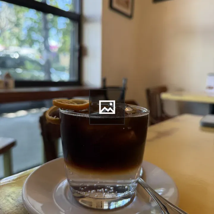 Glass of cold brew coffee
