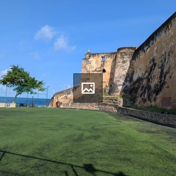 Fort Jesus viewed from the football pitch
